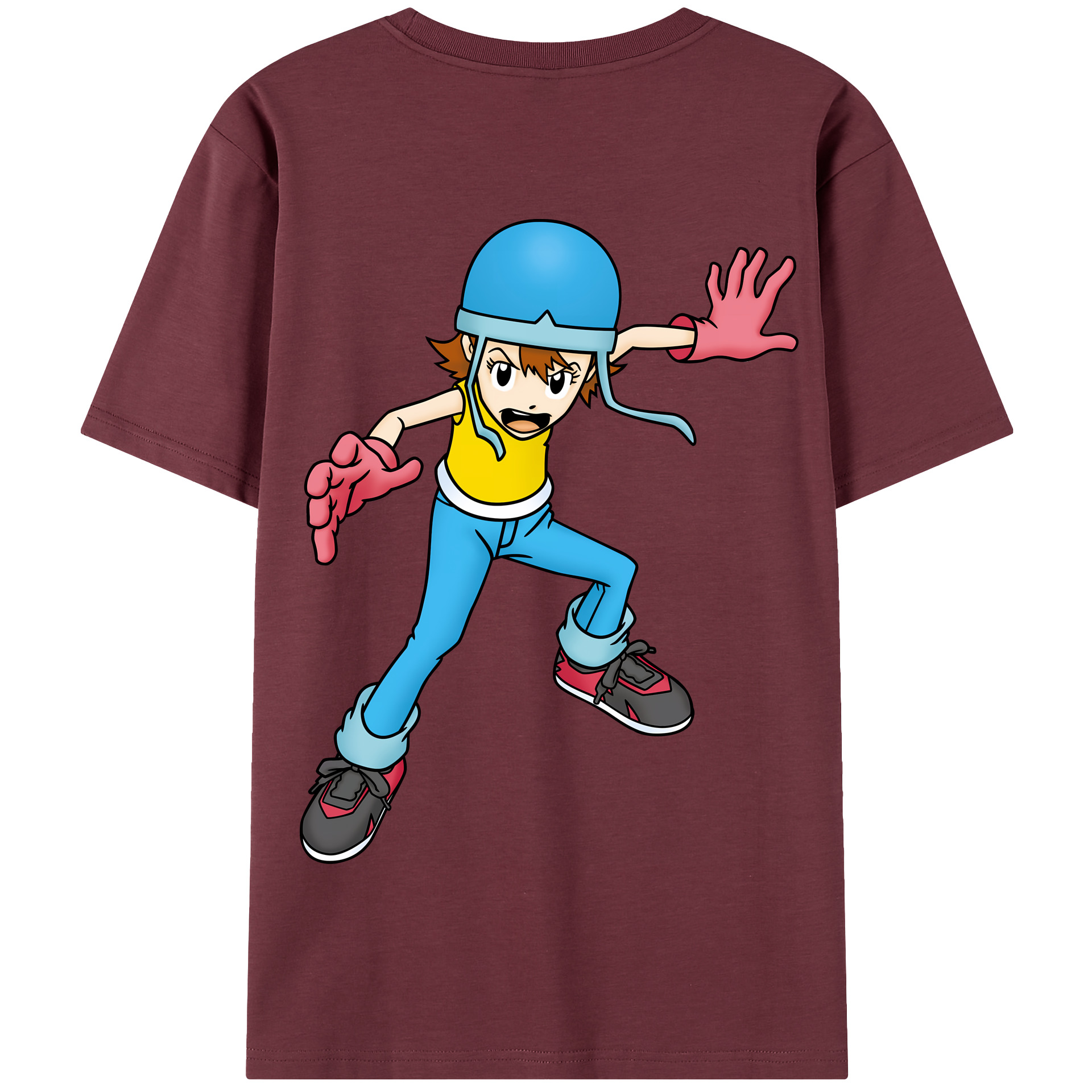 （画像用） Digimon デジタルモンスター/デジモン 綿100％半袖Tシャツ（背面プリント）